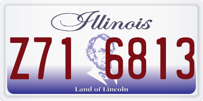 IL license plate Z716813
