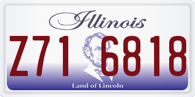IL license plate Z716818