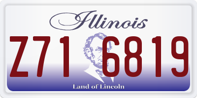 IL license plate Z716819