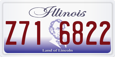 IL license plate Z716822
