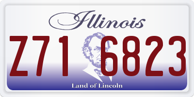 IL license plate Z716823