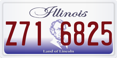 IL license plate Z716825