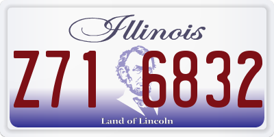 IL license plate Z716832