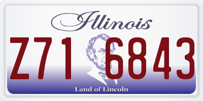 IL license plate Z716843