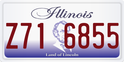IL license plate Z716855