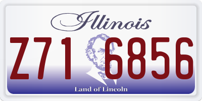 IL license plate Z716856