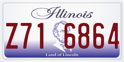 IL license plate Z716864