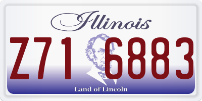 IL license plate Z716883