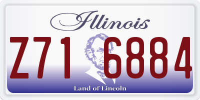 IL license plate Z716884