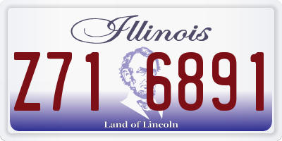 IL license plate Z716891