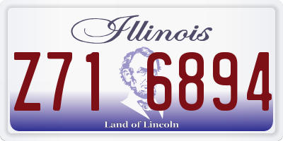IL license plate Z716894