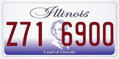 IL license plate Z716900