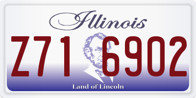 IL license plate Z716902