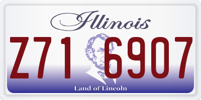 IL license plate Z716907