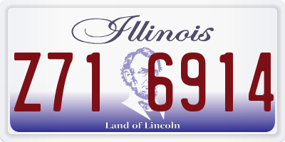 IL license plate Z716914