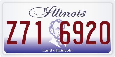 IL license plate Z716920