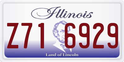 IL license plate Z716929