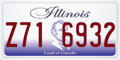 IL license plate Z716932