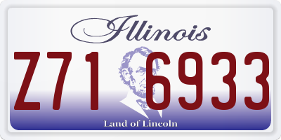 IL license plate Z716933