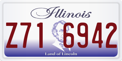 IL license plate Z716942