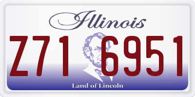 IL license plate Z716951