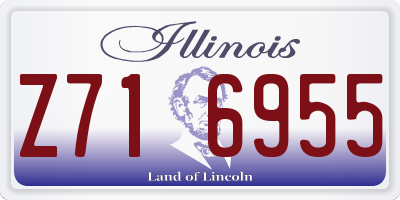 IL license plate Z716955
