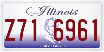 IL license plate Z716961