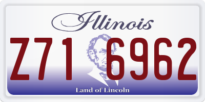 IL license plate Z716962