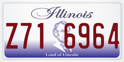 IL license plate Z716964