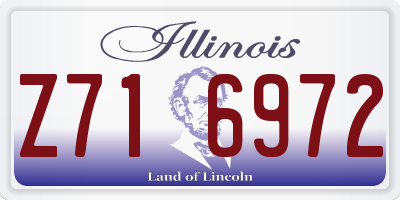 IL license plate Z716972