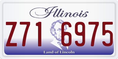 IL license plate Z716975
