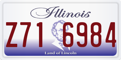 IL license plate Z716984