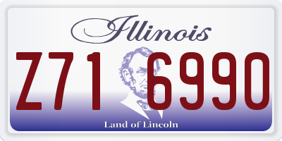 IL license plate Z716990