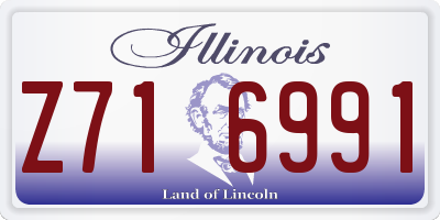 IL license plate Z716991