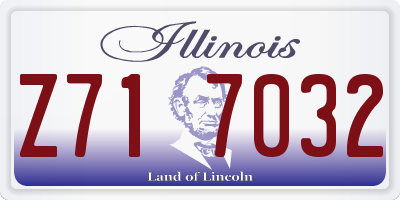 IL license plate Z717032