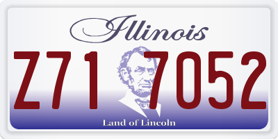 IL license plate Z717052