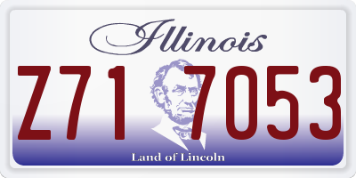 IL license plate Z717053