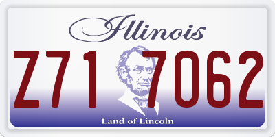 IL license plate Z717062