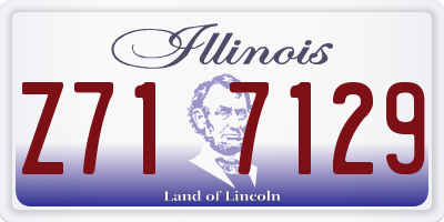 IL license plate Z717129