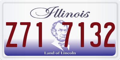 IL license plate Z717132