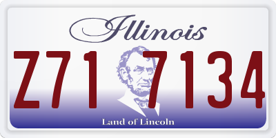 IL license plate Z717134