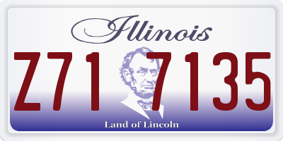 IL license plate Z717135