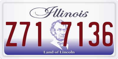 IL license plate Z717136