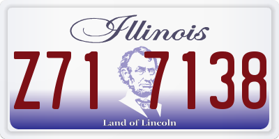 IL license plate Z717138