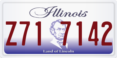 IL license plate Z717142
