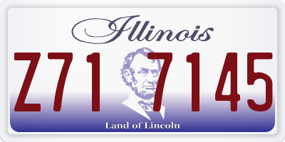 IL license plate Z717145