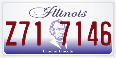 IL license plate Z717146