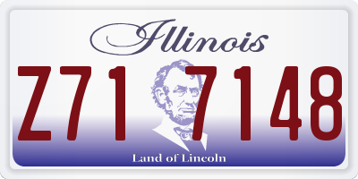 IL license plate Z717148