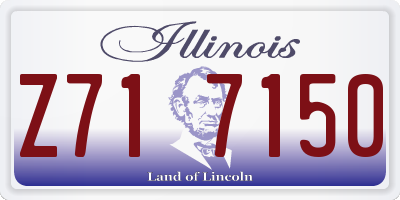IL license plate Z717150