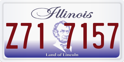 IL license plate Z717157